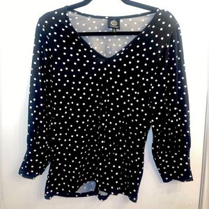 Womens polka dot blouse